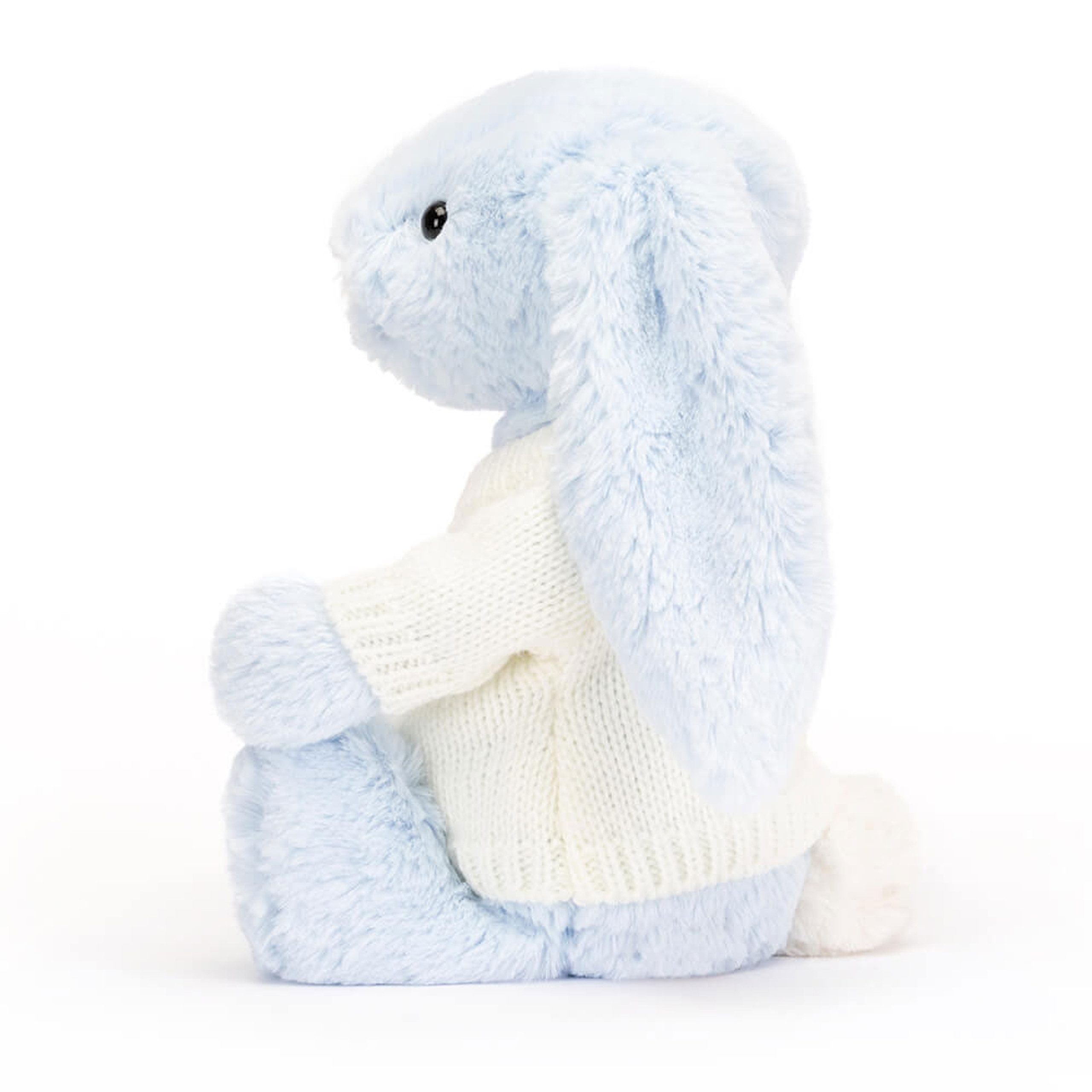 Bashful Blue Bunny with Personalized Cream Jumper - Image 3